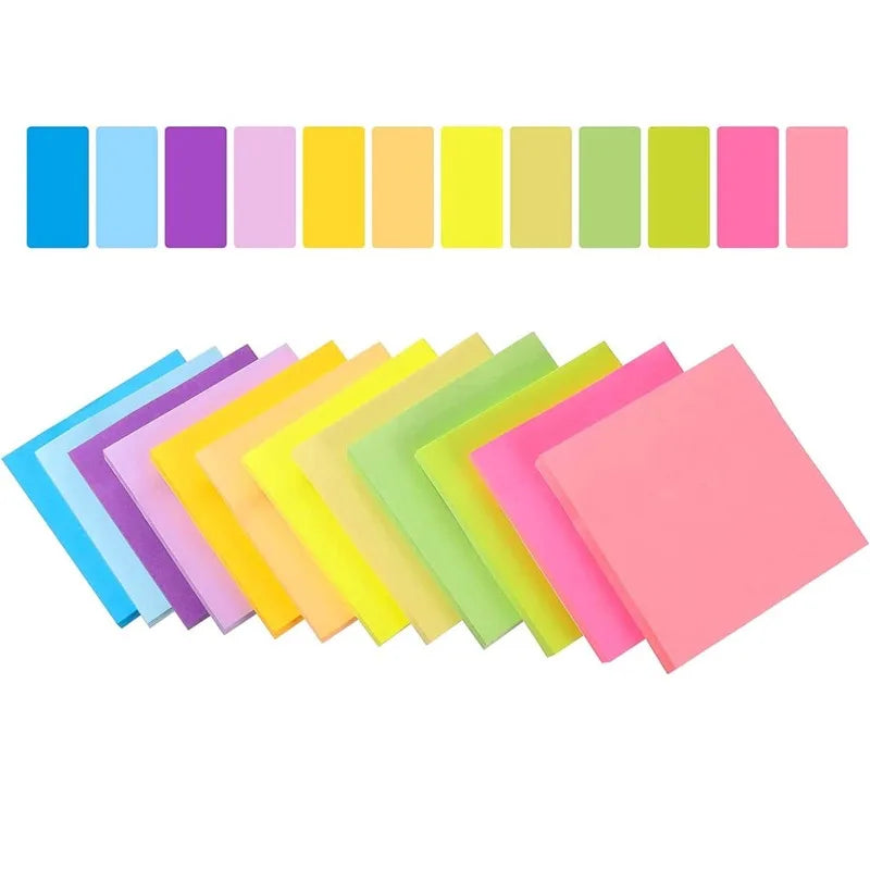 50pc/color 3*3inch Sticky Note Posted It Note Pads Stickers Planner Sticker Notepad Memo pad School Office Supplies