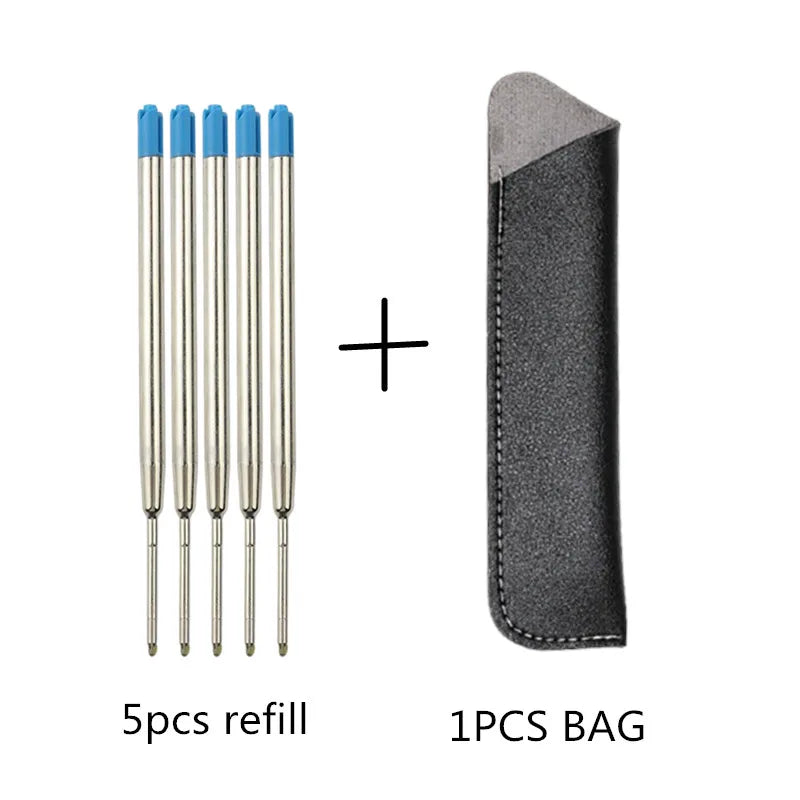 Luxury Quality 854 Metal Line School Student Office Supplies Accessories Medium Nib Ballpoint Pens