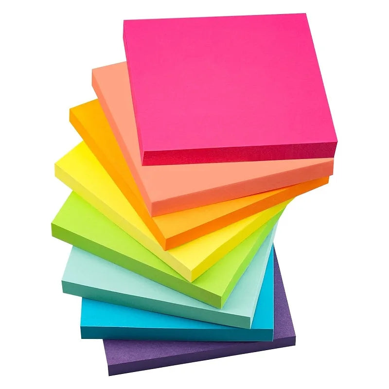 50pc/color 3*3inch Sticky Note Posted It Note Pads Stickers Planner Sticker Notepad Memo pad School Office Supplies