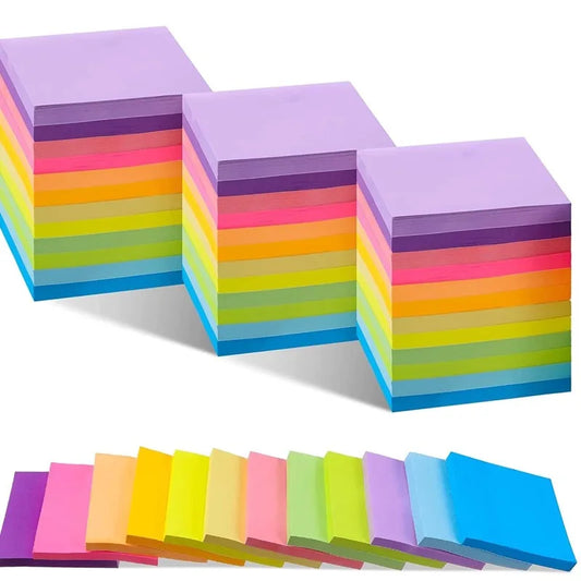 50pc/color 3*3inch Sticky Note Posted It Note Pads Stickers Planner Sticker Notepad Memo pad School Office Supplies